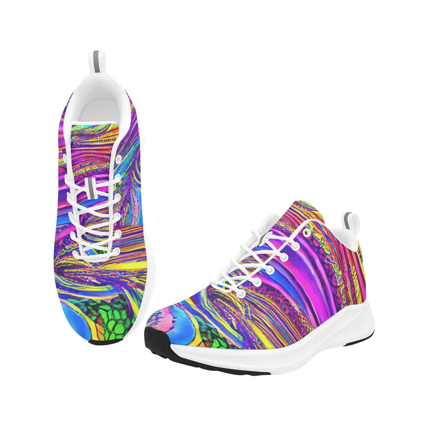 Funkadelic Paint Swirls Women's Running Shoes Athletic Footwear Art