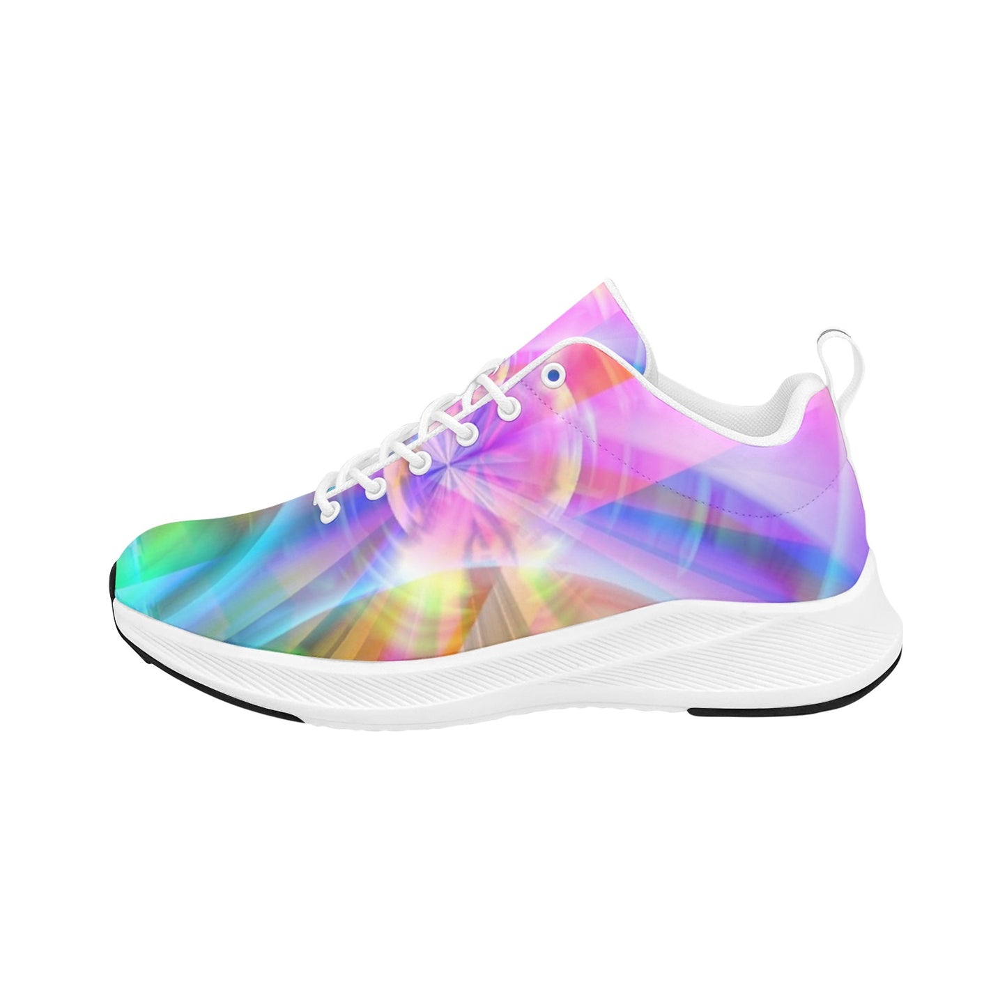 Multicolored Rainbow Mosaic Women's Running Shoes Athletic Footwear