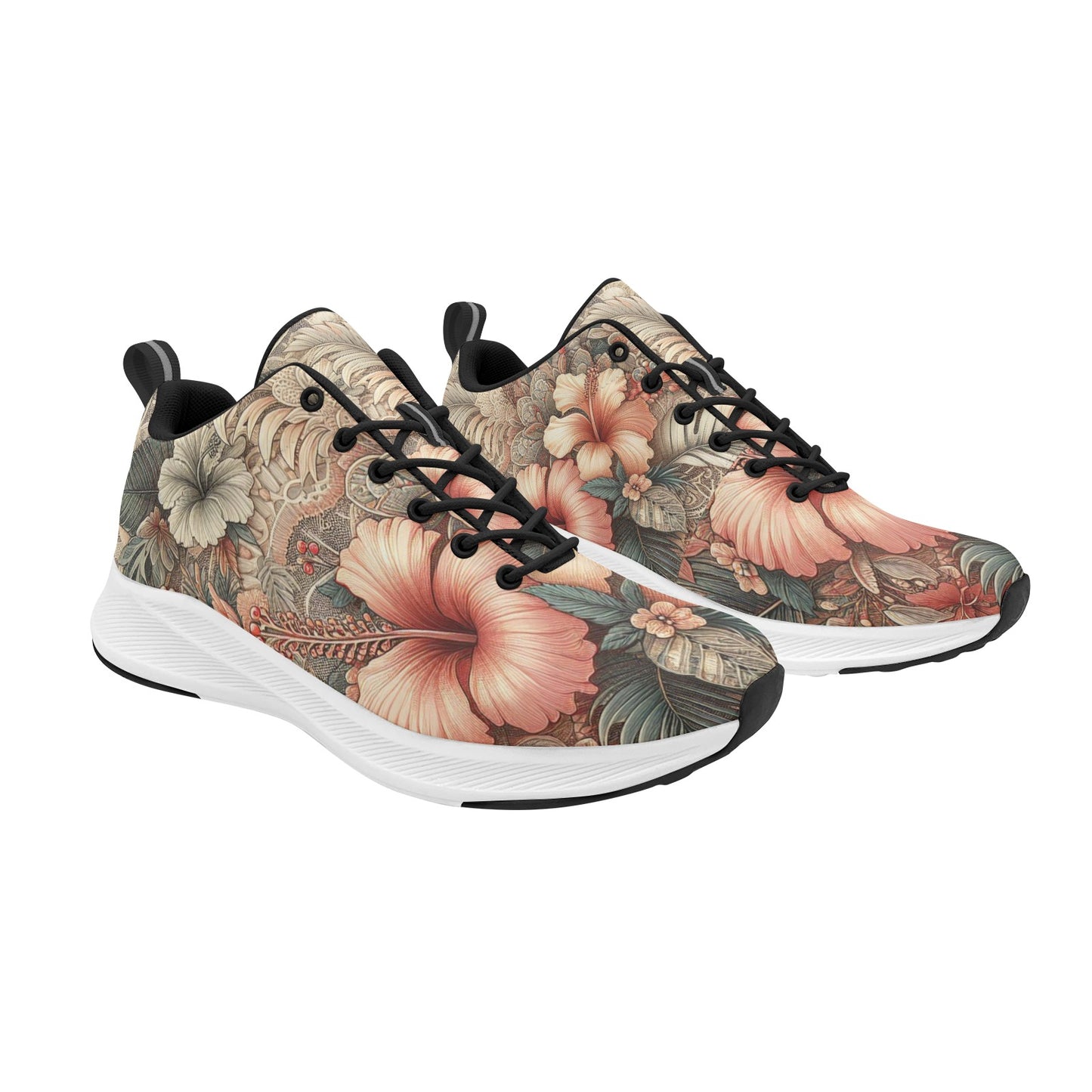 Vintage Floral Garden Women's Running Shoes Athletic Footwear Comfort
