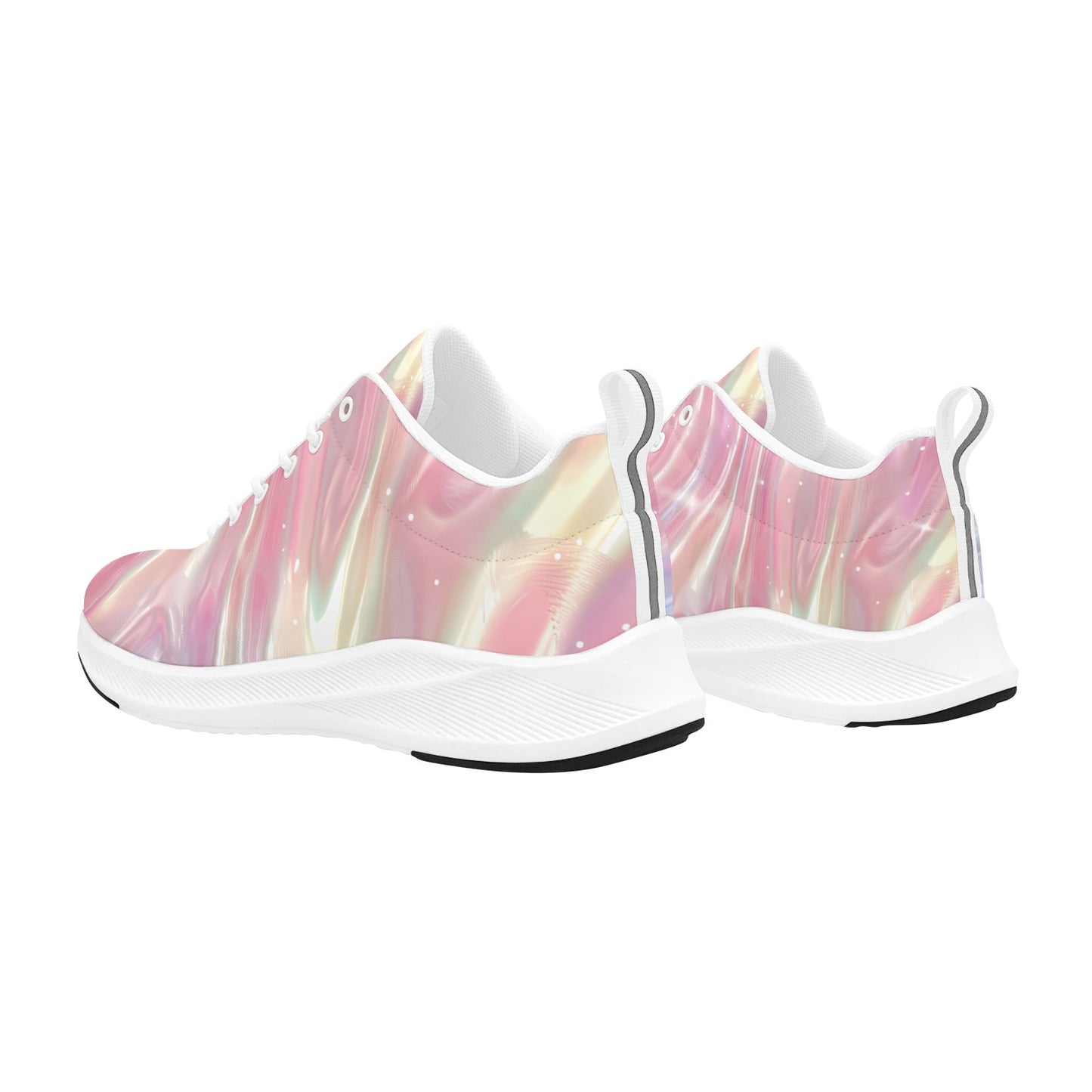 Rose Gold Waves Women Running Shoes Athletic Footwear Comfort Style