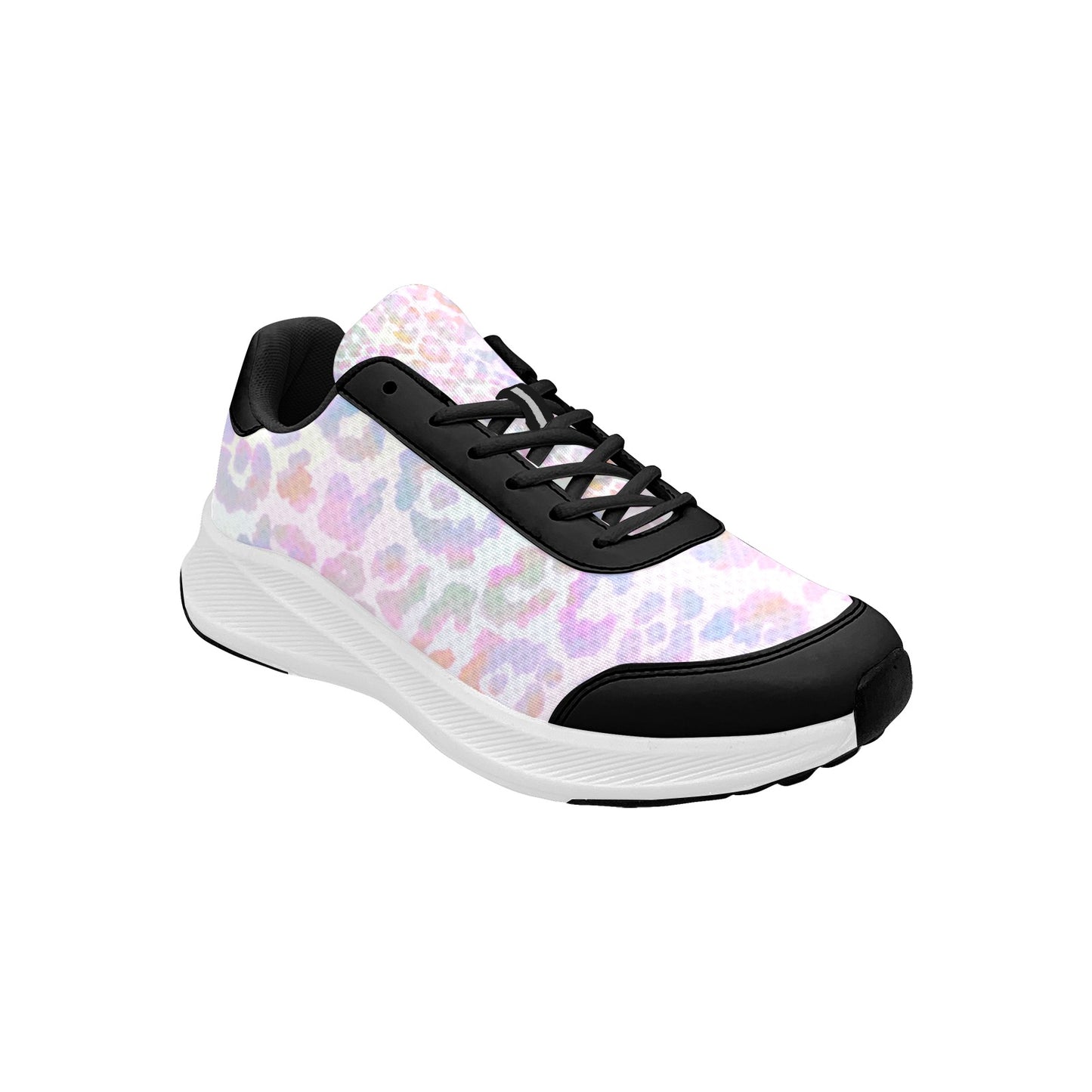 Iridescent Leopard Spots Women's Mudguard Running Shoes Athletic