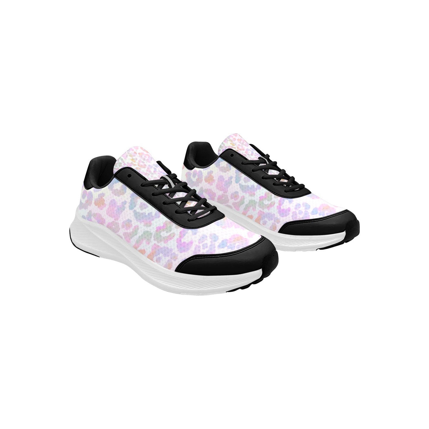 Iridescent Leopard Spots Women's Mudguard Running Shoes Athletic