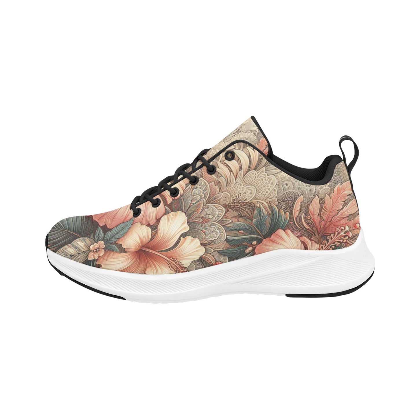 Vintage Floral Garden Women's Running Shoes Athletic Footwear Comfort