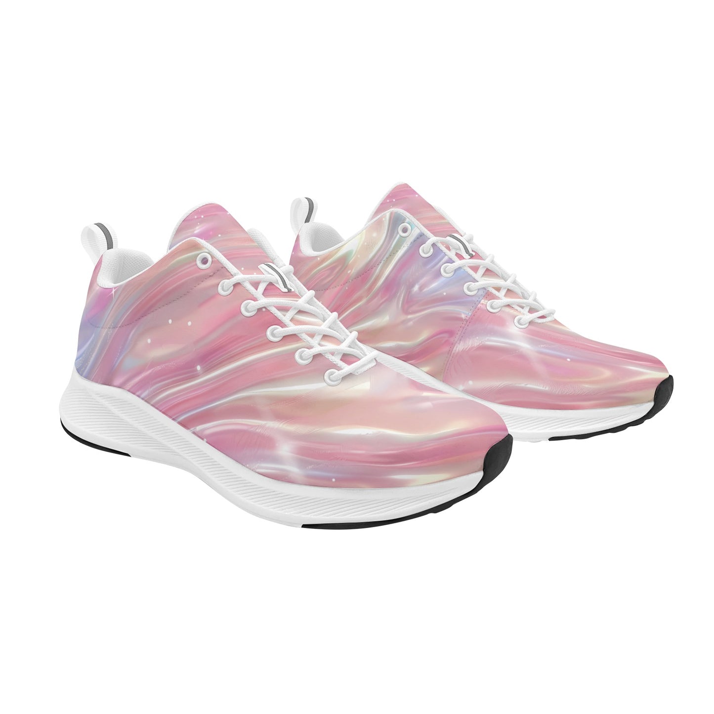 Rose Gold Waves Women Running Shoes Athletic Footwear Comfort Style