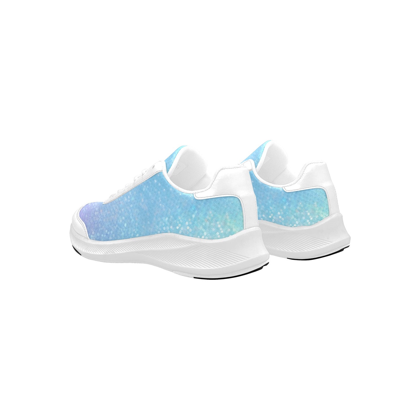 Light Purple Blue Iridescent Women's Mudguard Running Shoes Sneakers