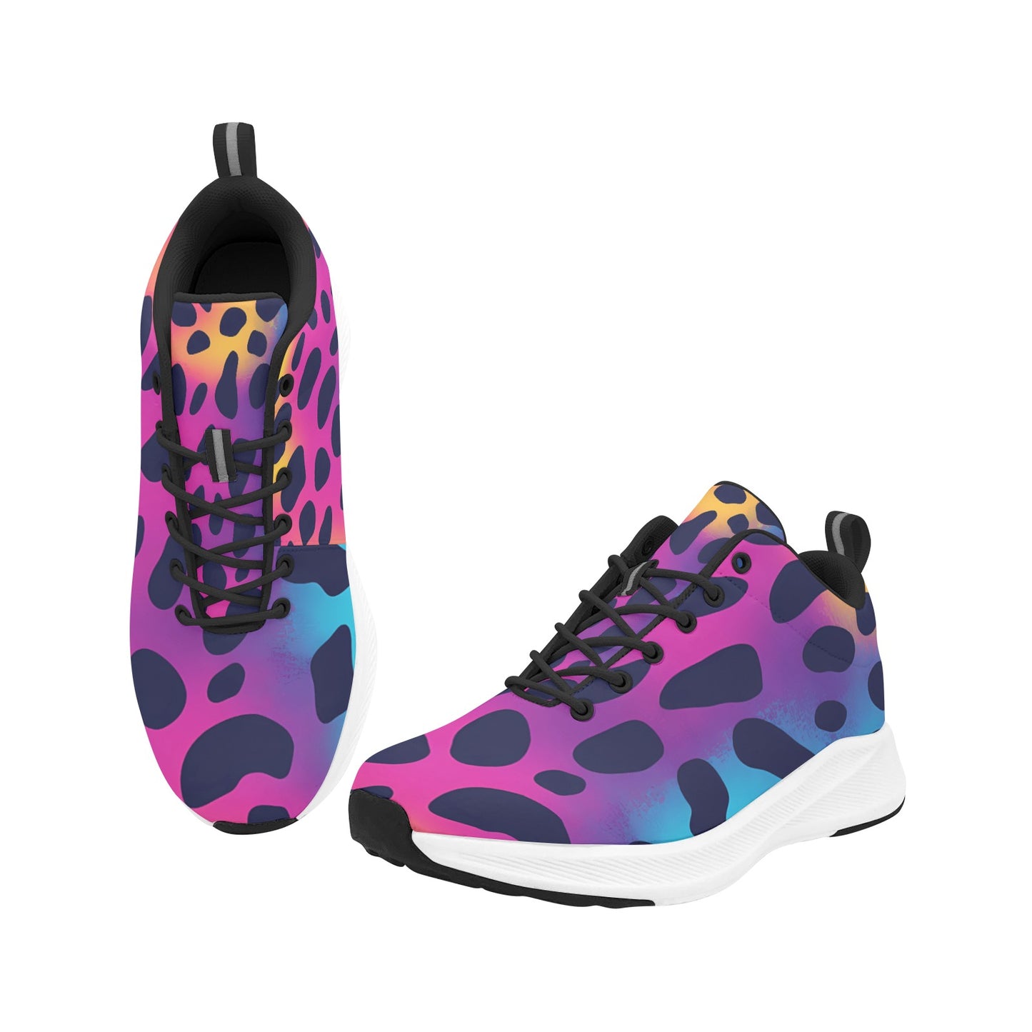 Rainbow Leopard Skin Women's Running Shoes Athletic Footwear Pattern
