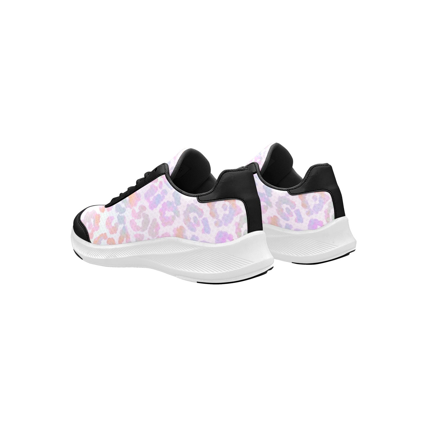 Iridescent Leopard Spots Women's Mudguard Running Shoes Athletic