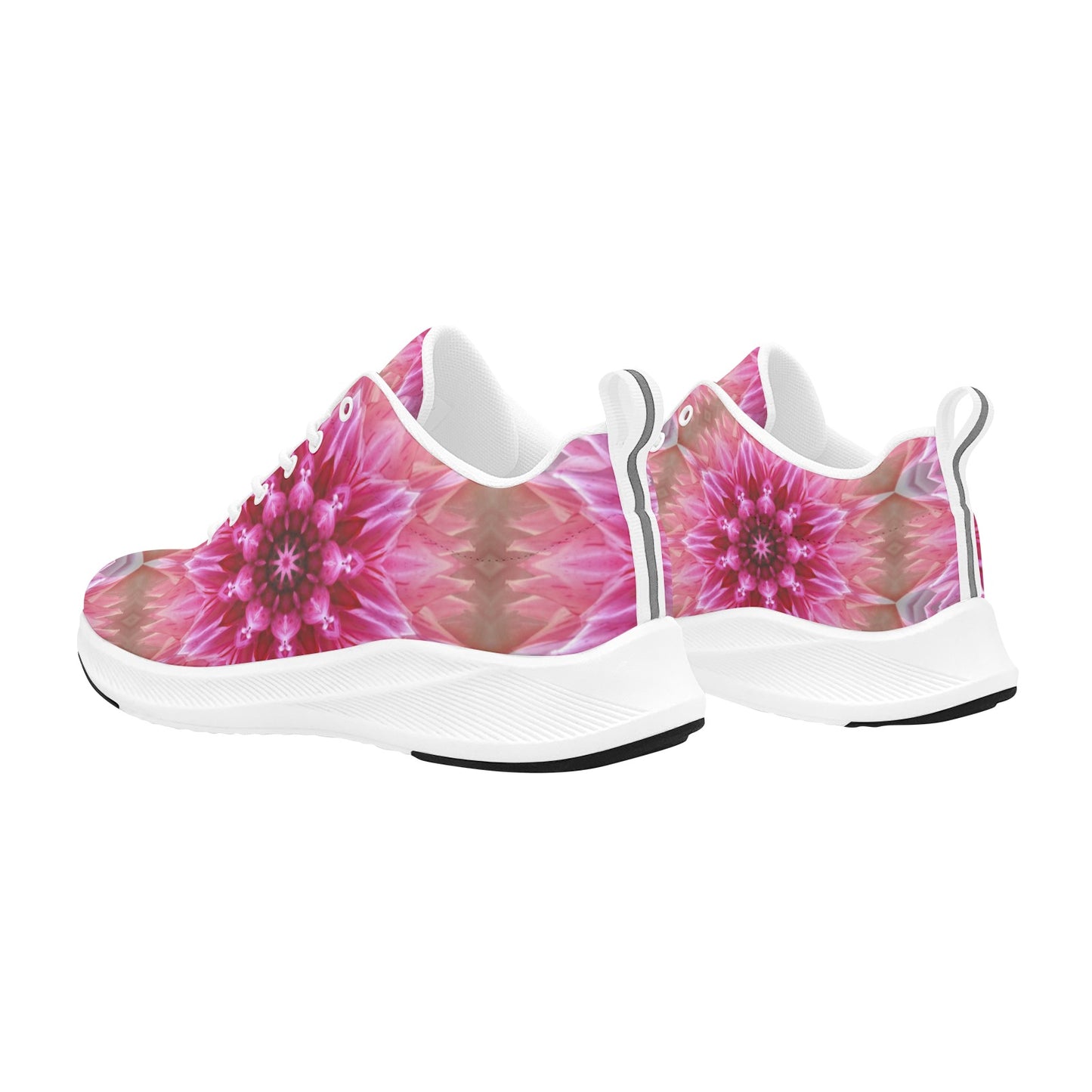 Pink Exploding Flower Women's Running Shoes Athletic Footwear Floral