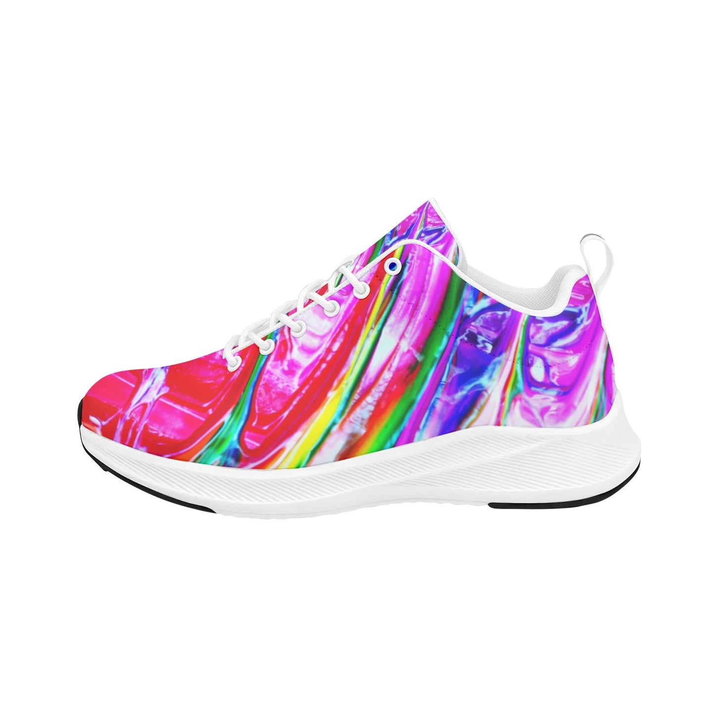 Multicolored Mixed Paint Women's Running Shoes Athletic Footwear