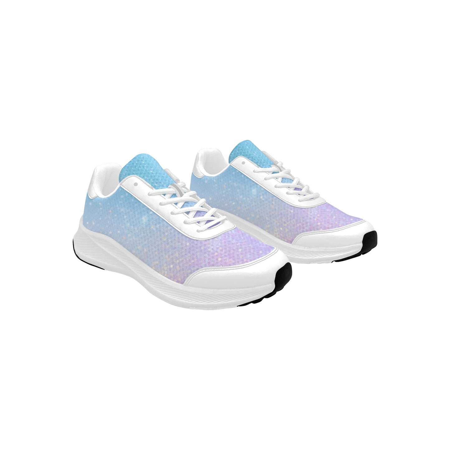 Light Purple Blue Iridescent Women's Mudguard Running Shoes Sneakers