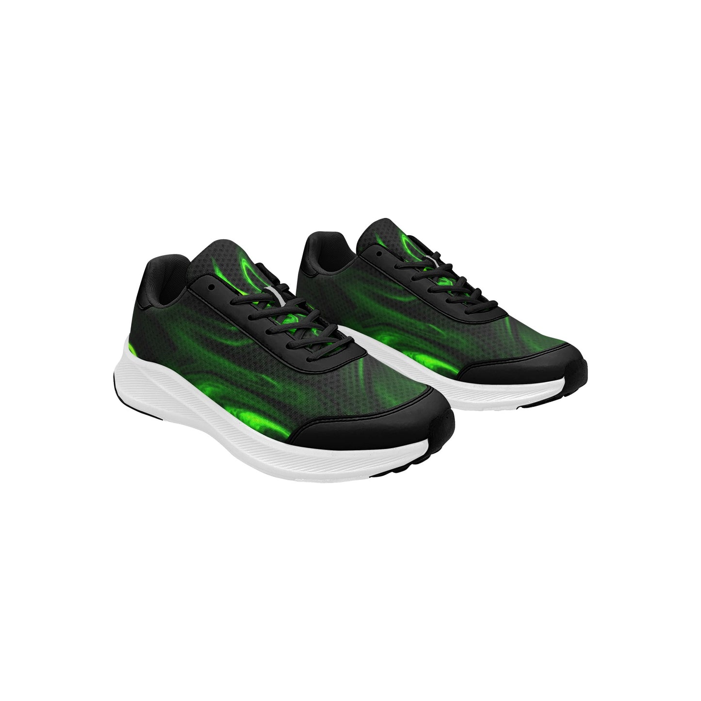 Green Flames Men's Mudguard Running Shoes