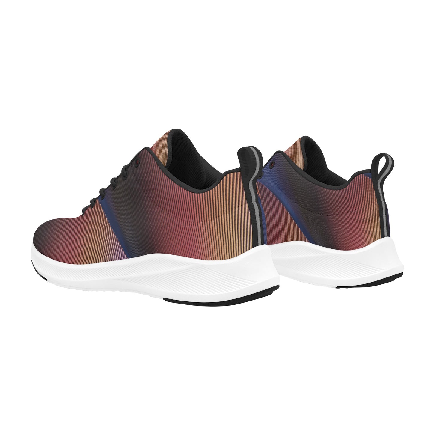 Blue Dark Tan Fan Blades Women's Running Shoes Athletic Footwear
