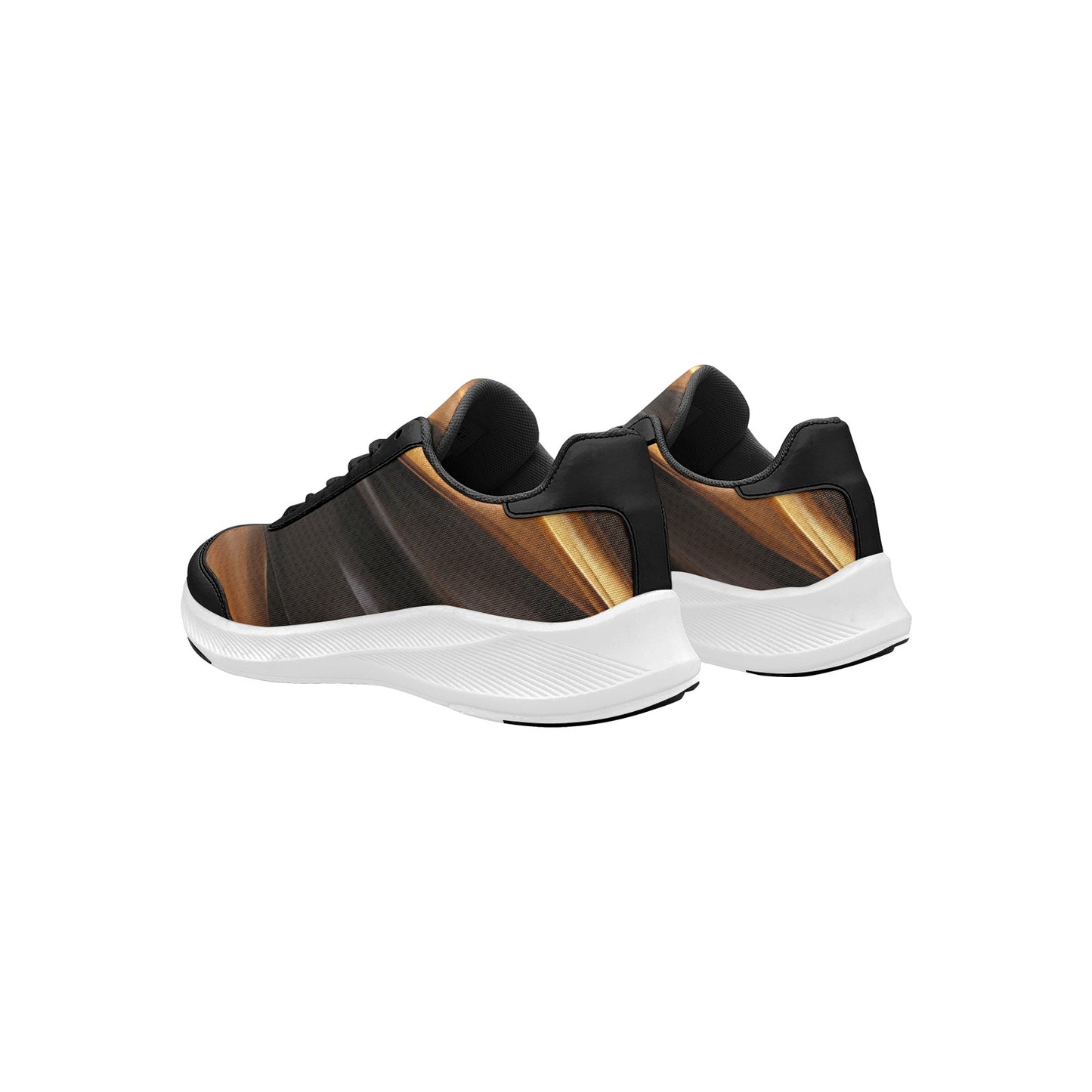 Chocolate Brown Waves Women's Mudguard Running Shoes Athletic Sneakers