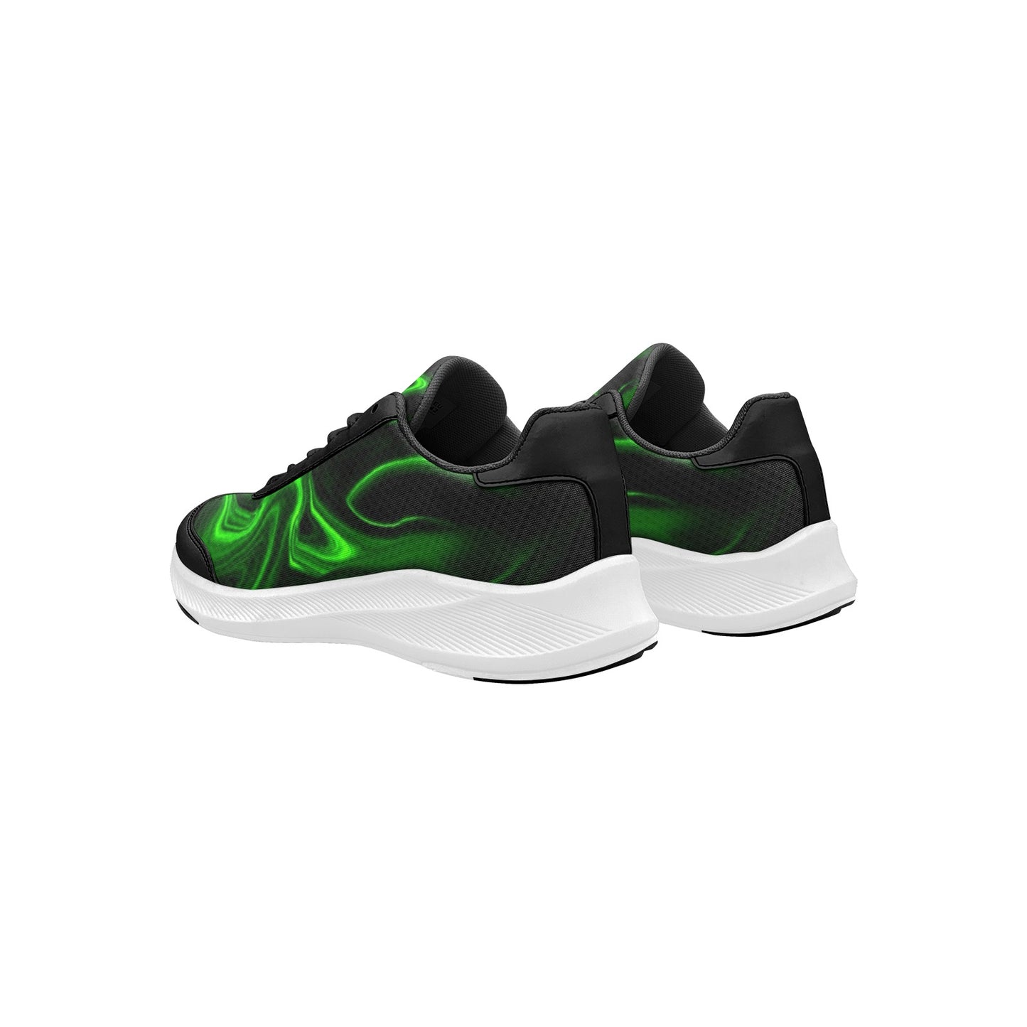 Green Flames Men's Mudguard Running Shoes