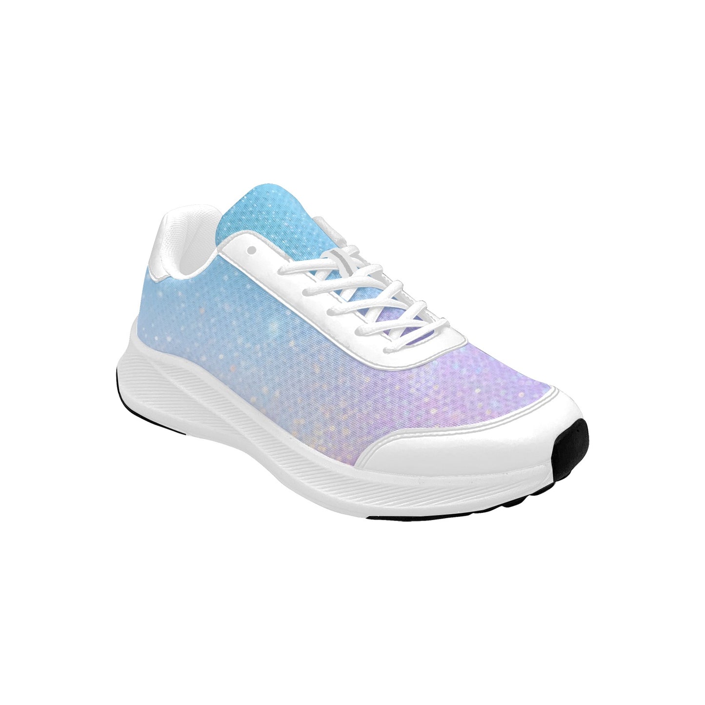 Light Purple Blue Iridescent Women's Mudguard Running Shoes Sneakers