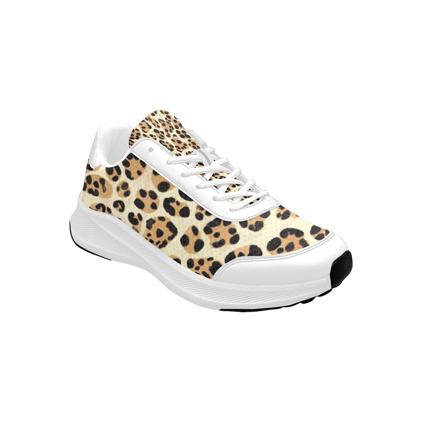 Light Leopard Print Women's Mudguard Running Shoes Athletic Footwear