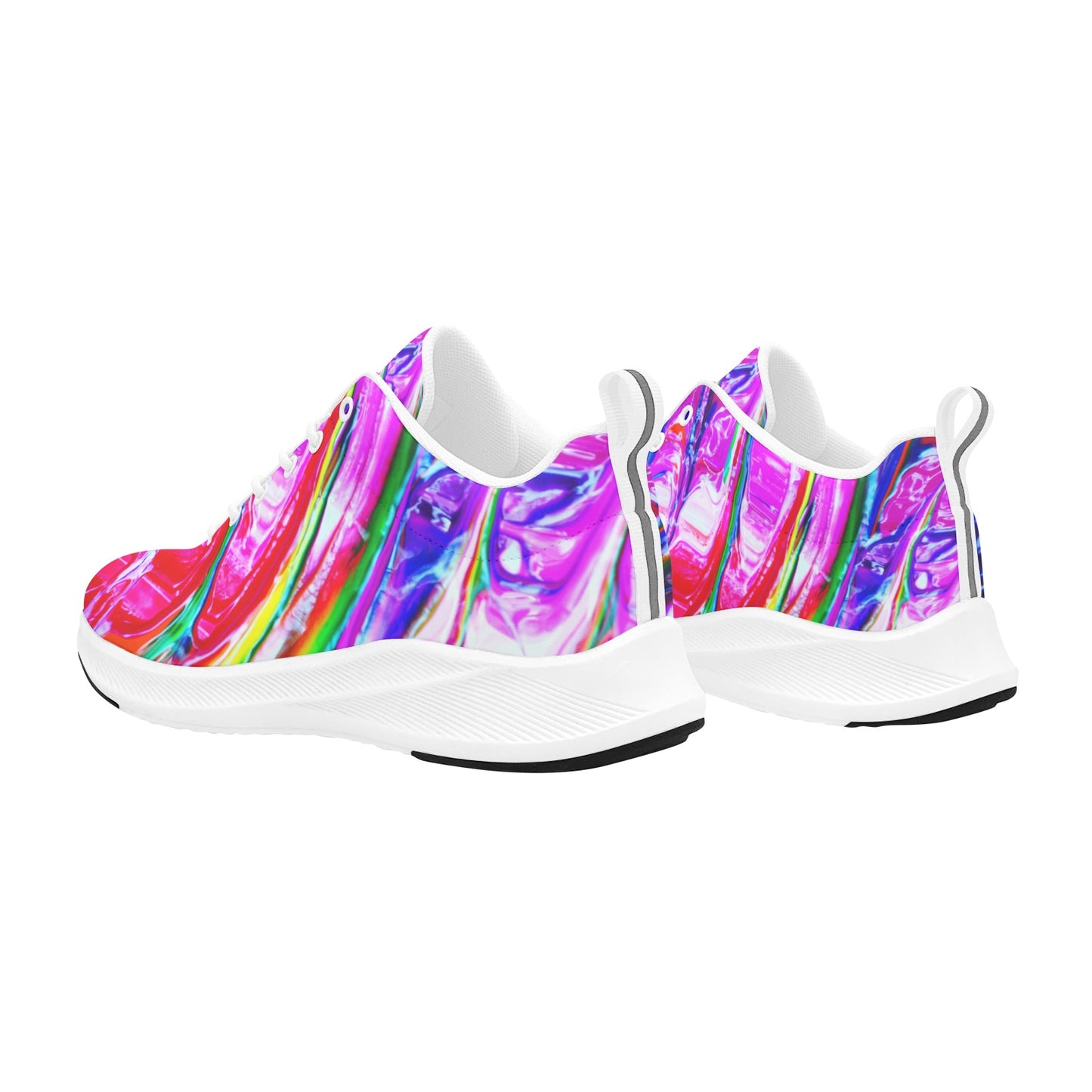 Multicolored Mixed Paint Women's Running Shoes Athletic Footwear
