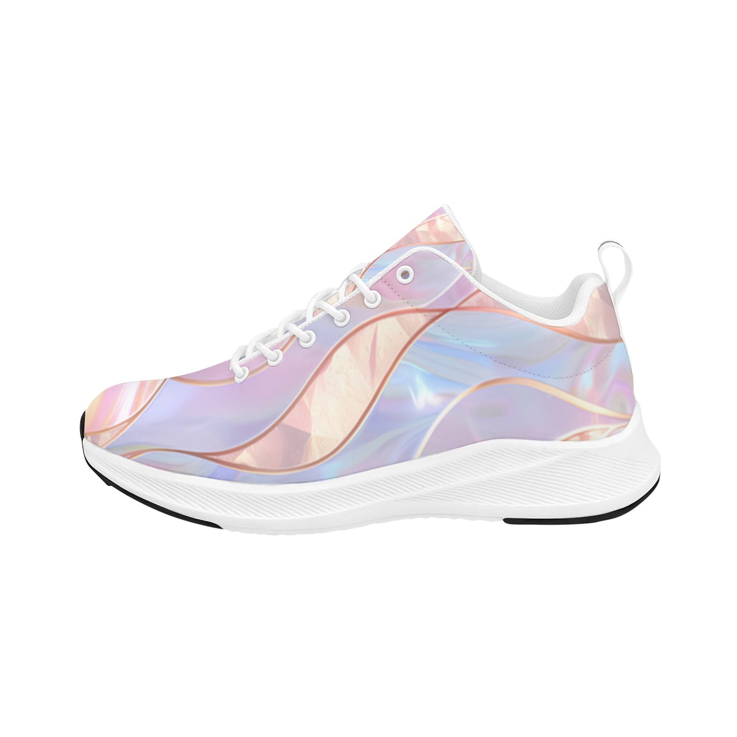 Holographic Feathers Women's Running Shoes Athletic Footwear