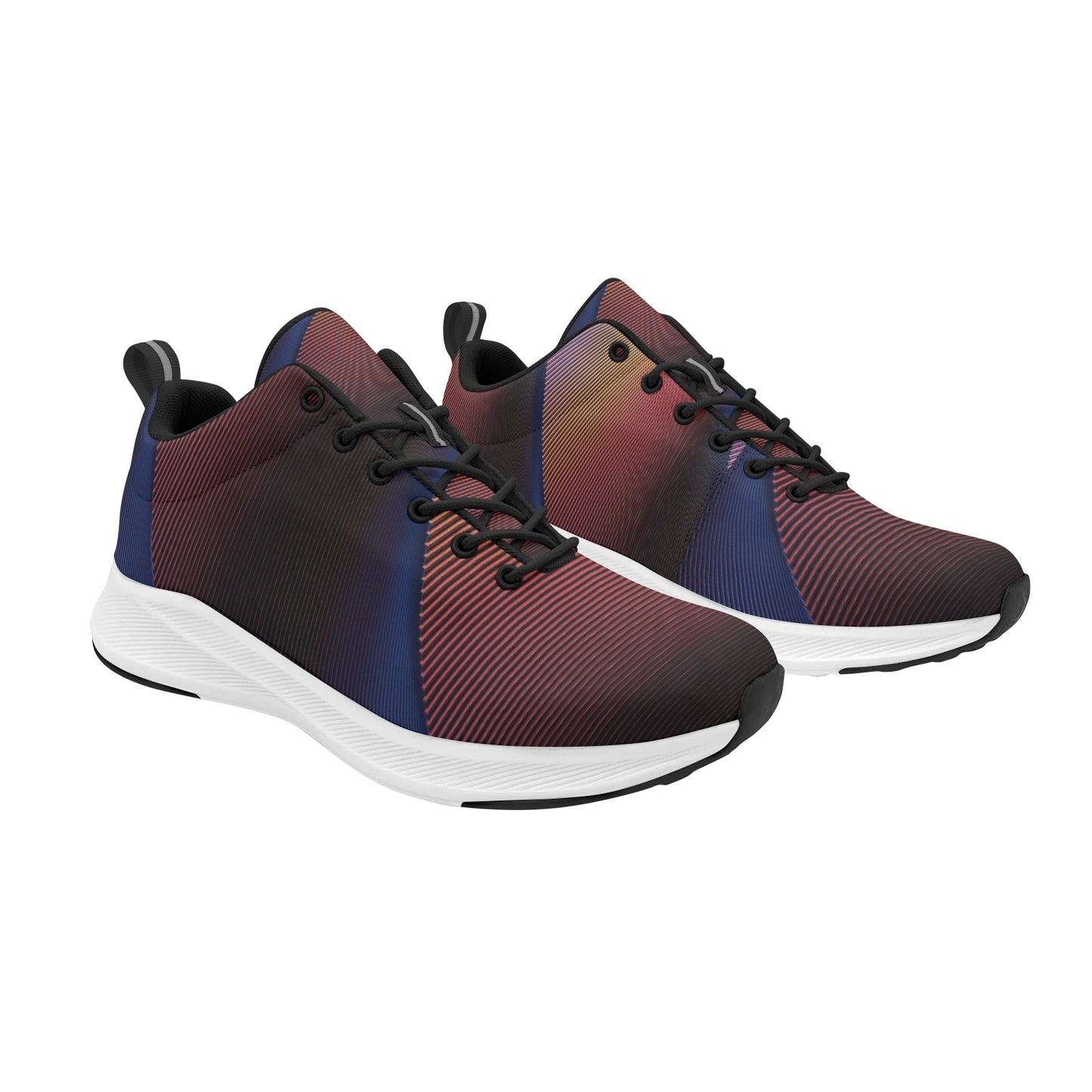 Blue Dark Tan Fan Blades Women's Running Shoes Athletic Footwear