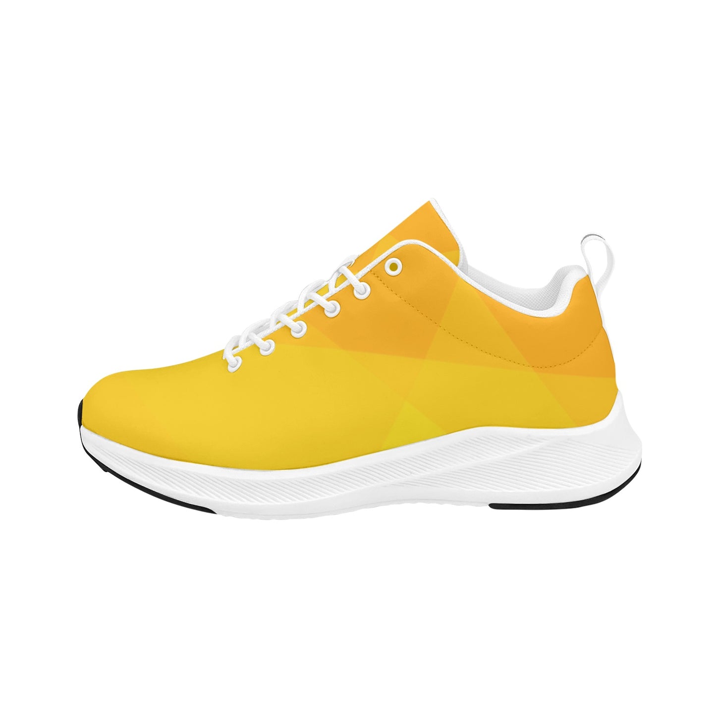 Gold Yellow Triangles Women's Running Shoes Athletic Footwear Sneakers