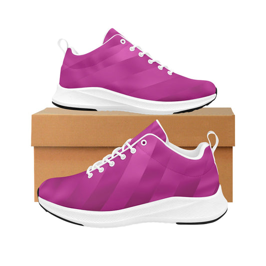 Magenta Light Striped Women's Running Shoes Athletic Footwear Comfort