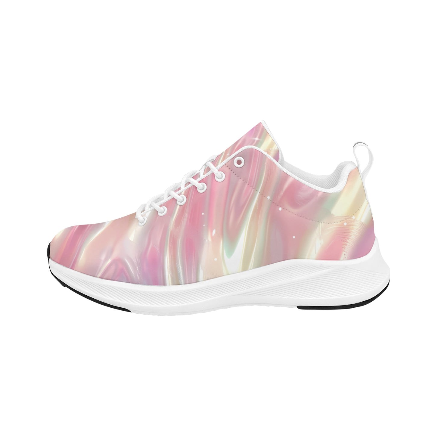 Rose Gold Waves Women Running Shoes Athletic Footwear Comfort Style