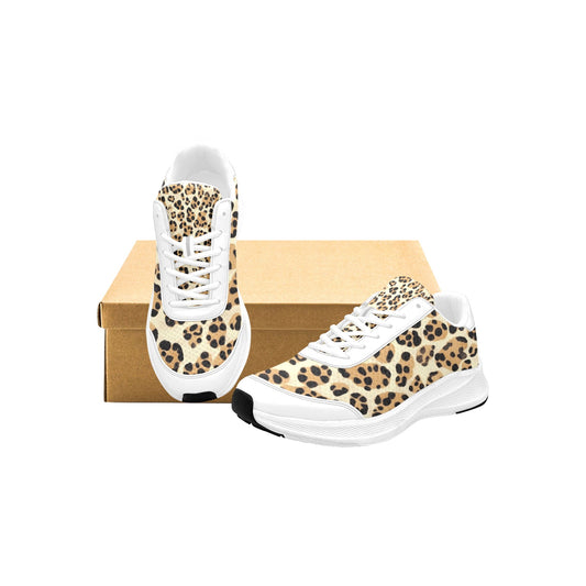 Light Leopard Print Women's Mudguard Running Shoes Athletic Footwear