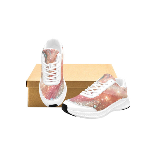 Pearl Swirl Galaxy Women's Mudguard Running Shoes Athletic Sneakers