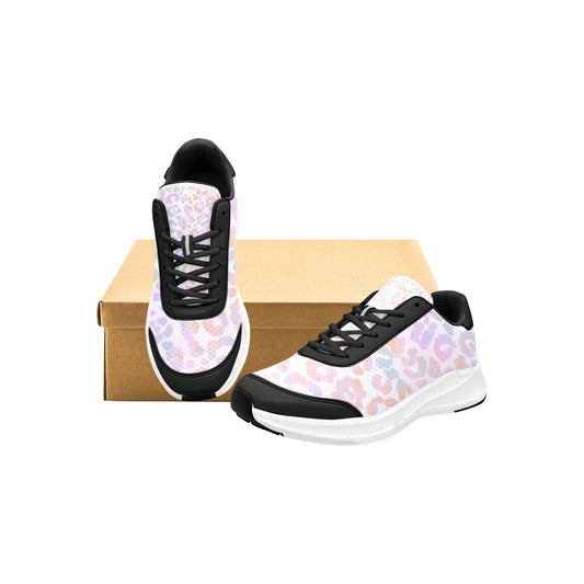 Iridescent Leopard Spots Women's Mudguard Running Shoes Athletic