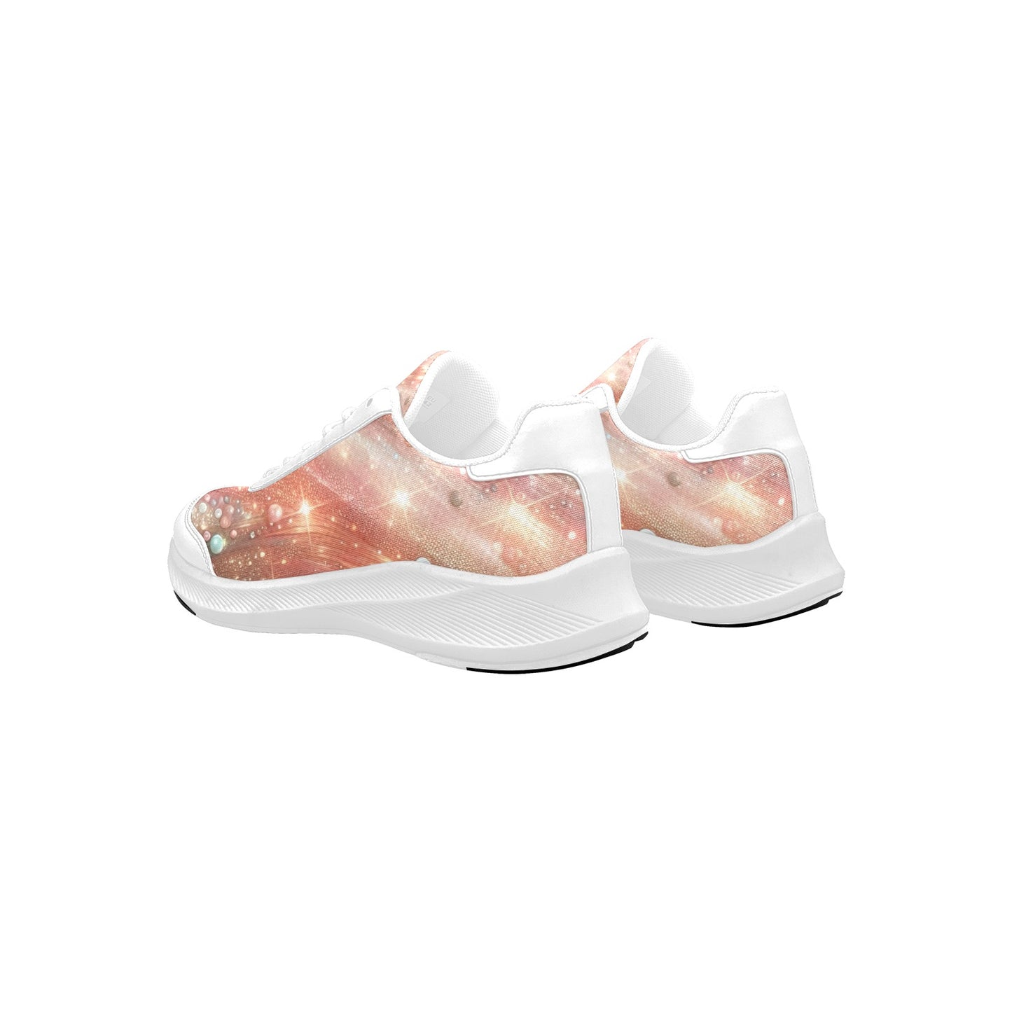 Pearl Swirl Galaxy Women's Mudguard Running Shoes Athletic Sneakers