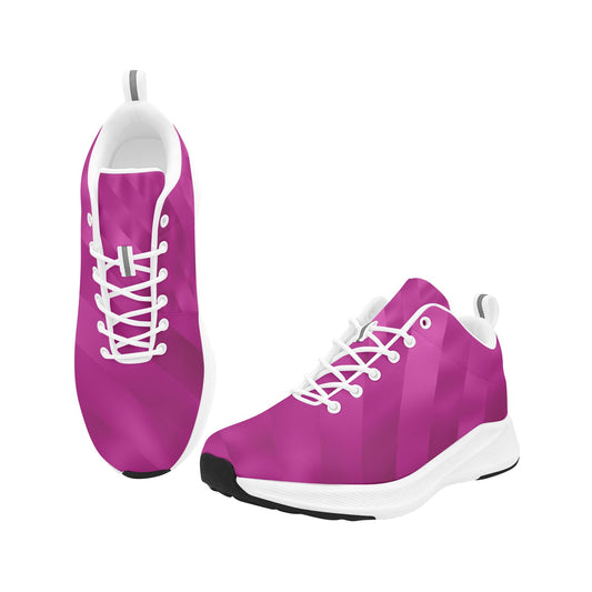 Magenta Light Striped Women's Running Shoes Athletic Footwear Comfort