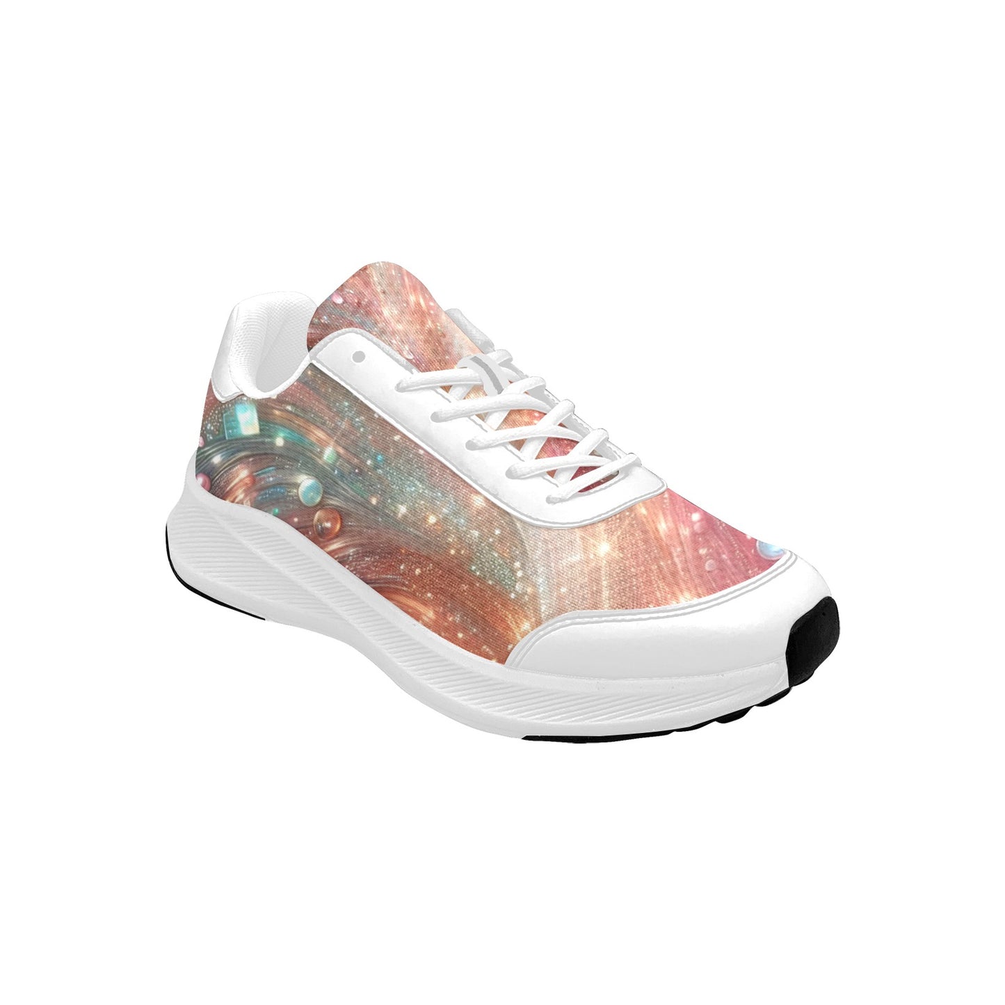 Pearl Swirl Galaxy Women's Mudguard Running Shoes Athletic Sneakers
