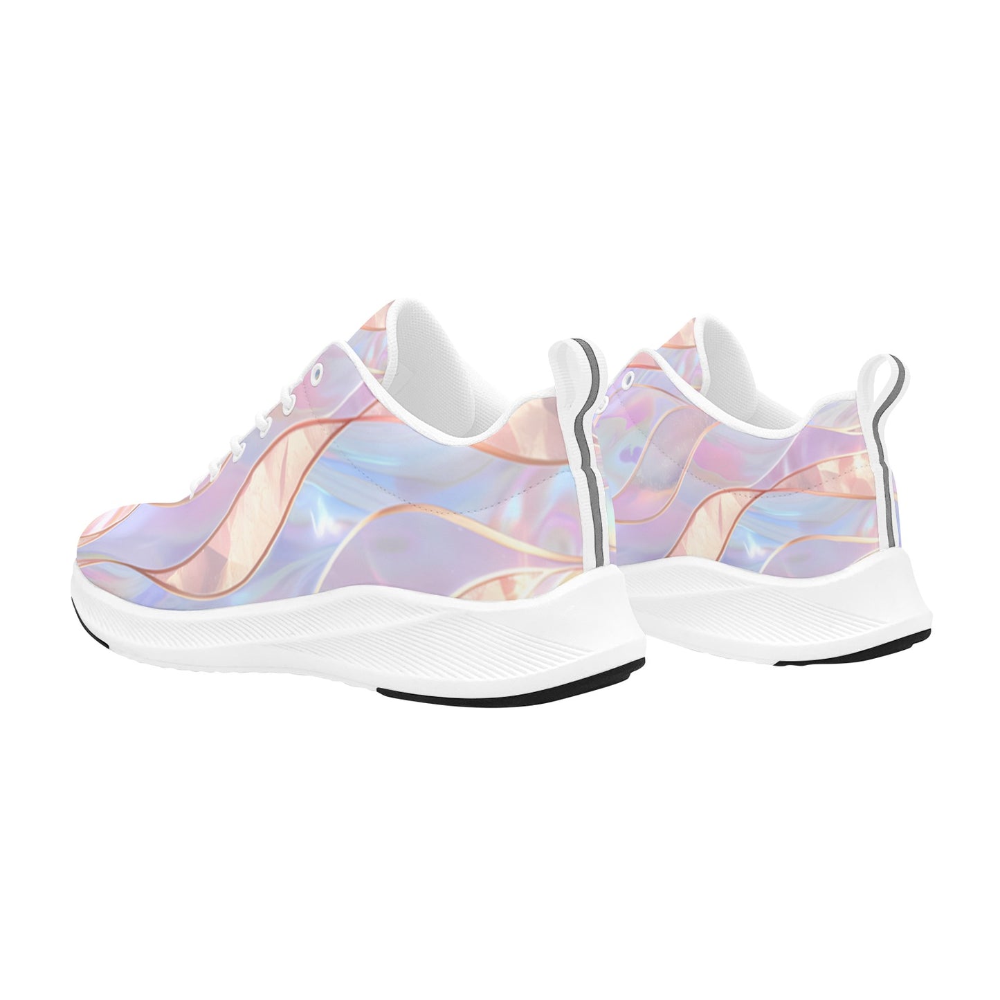 Holographic Feathers Women's Running Shoes Athletic Footwear
