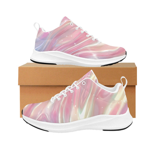 Rose Gold Waves Women Running Shoes Athletic Footwear Comfort Style