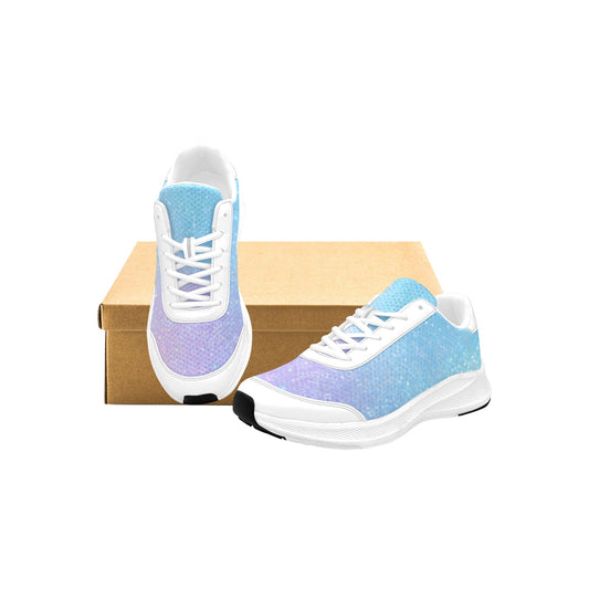 Light Purple Blue Iridescent Women's Mudguard Running Shoes Sneakers