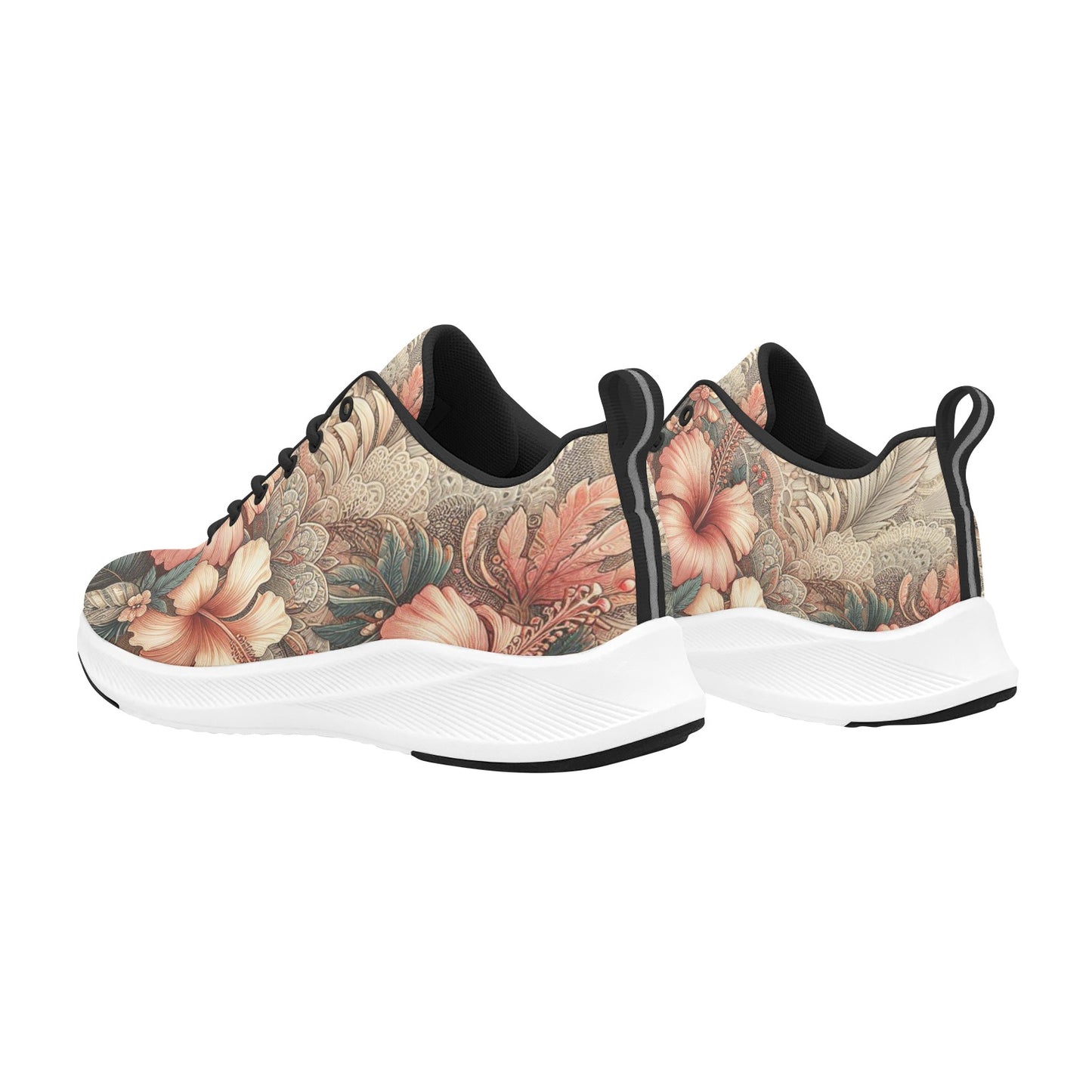 Vintage Floral Garden Women's Running Shoes Athletic Footwear Comfort