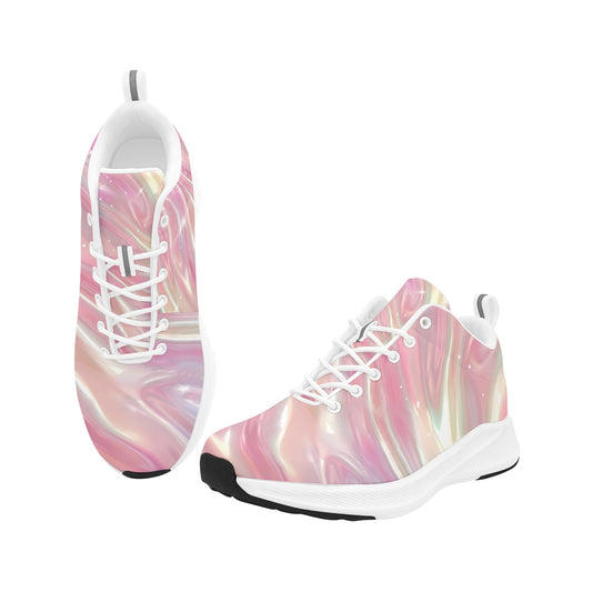 Rose Gold Waves Women Running Shoes Athletic Footwear Comfort Style