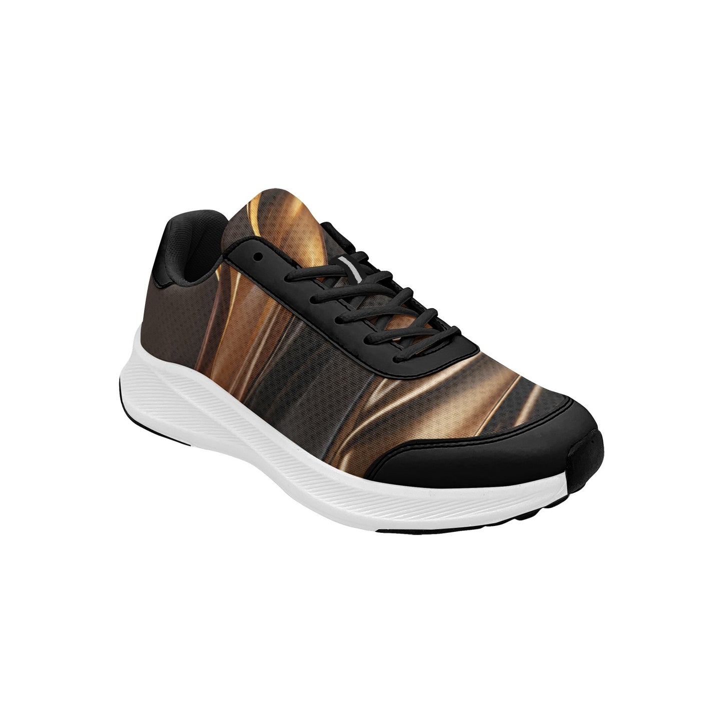 Chocolate Brown Waves Women's Mudguard Running Shoes Athletic Sneakers