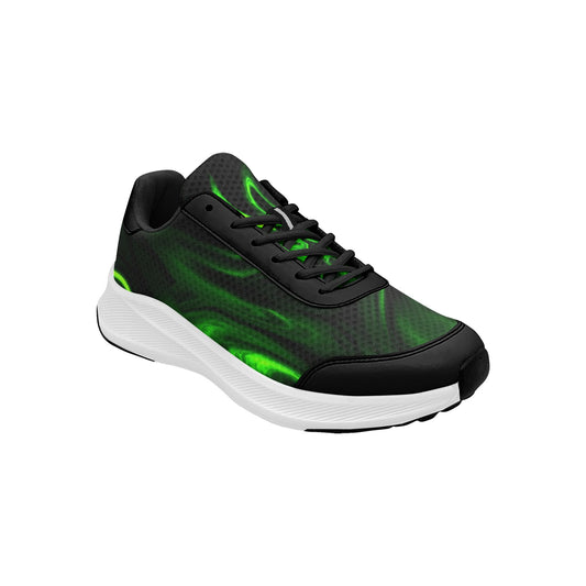 Green Flames Men's Mudguard Running Shoes