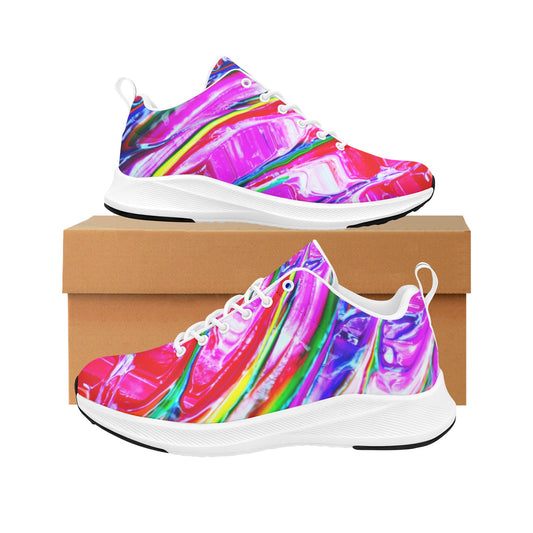 Multicolored Mixed Paint Women's Running Shoes Athletic Footwear
